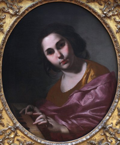 The Clavichord Player by Bernardo Cavallino